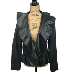 SAKS 5th Avenue Black Label Leather Jacket